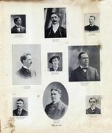John B. Ahrens, F. L. Holleran, C. W. Beeby, H. S. Wilson, Herman Muhl, William J. Keefe, Geo. J. Thoening,, Clinton County 1905